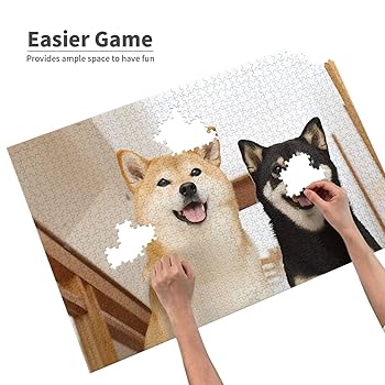 Amazon.co.jp: 1000ピース ジグソーパズル チャレンジ柴犬 いぬ